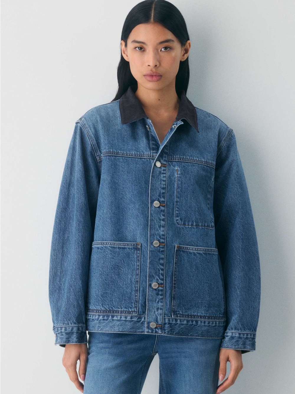 Denim Forum The Workwear Denim Shirt Jacket NWT Size Medium